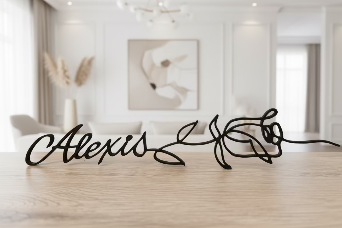 Rose décorative - Idée cadeau Saint-Valentin - Personnalisable