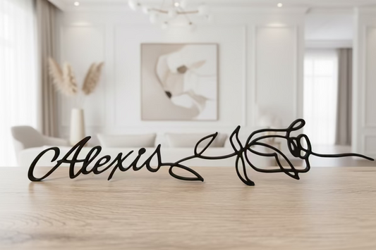 Rose décorative - Idée cadeau Saint-Valentin - Personnalisable