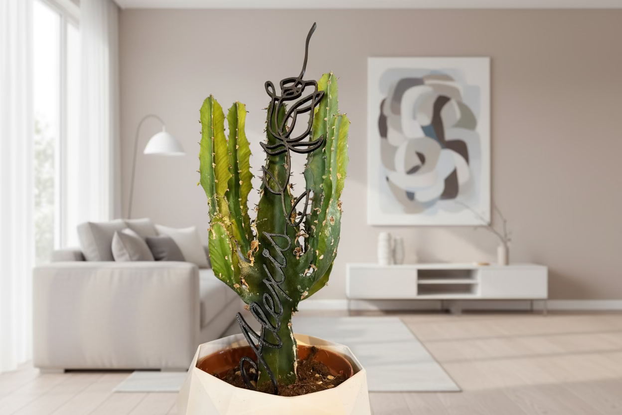 Rose décorative - Idée cadeau Saint-Valentin - Personnalisable