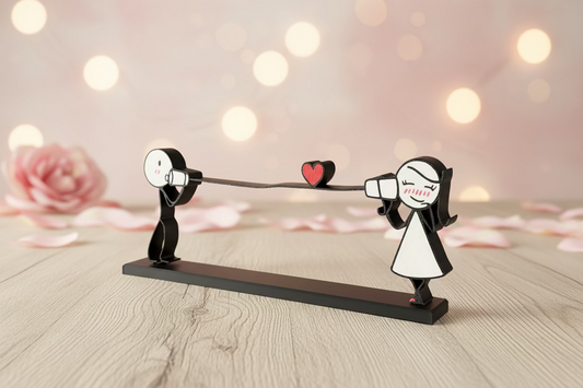 Décoration bonhommes amoureux | Idée cadeau Saint-Valentin